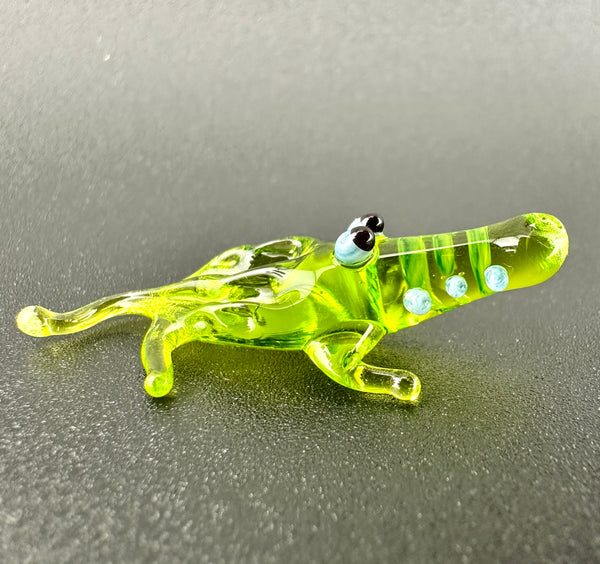 "Chomper" Mini Green Alligator